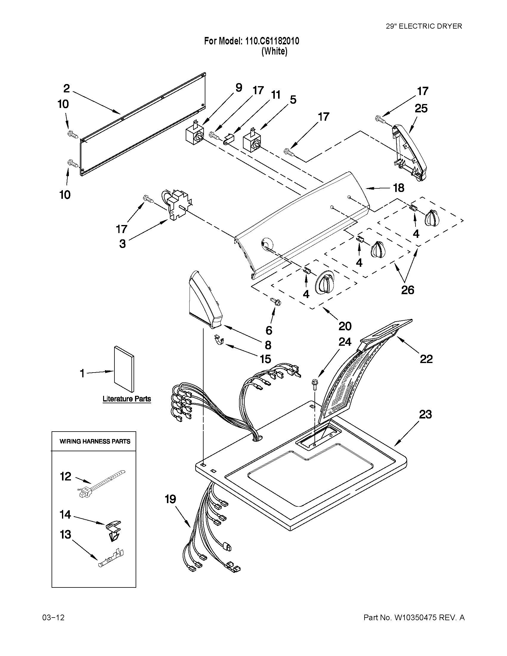 Top and console parts