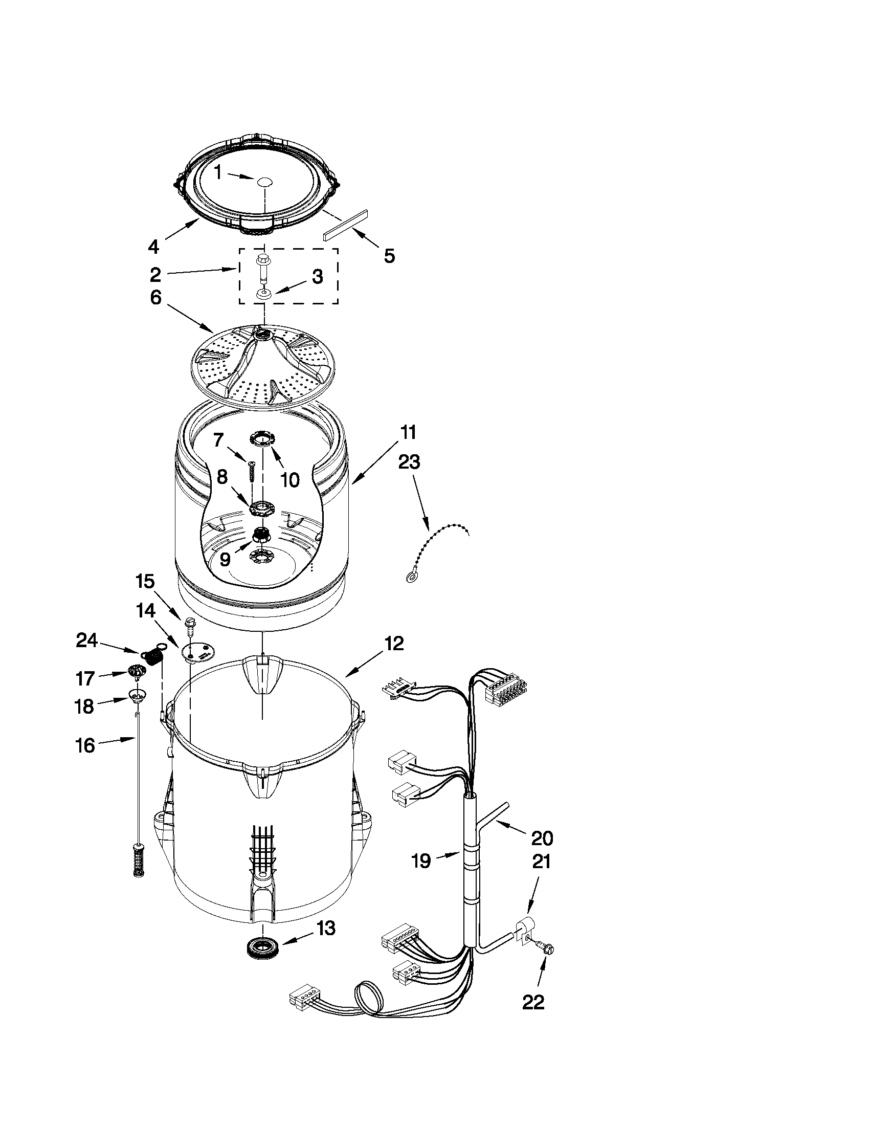 Basket and tub parts