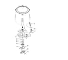 Kenmore 11028012011 gearcase, motor and pump parts diagram