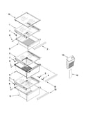 Refrigerator shelf parts