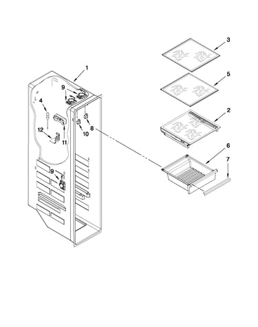 Freezer liner parts