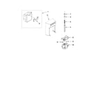 Kenmore Elite 10651143111 motor and ice container parts diagram