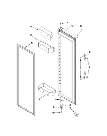 Refrigerator door parts