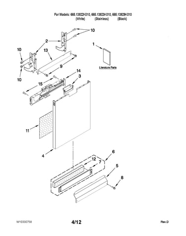 Door and panel parts