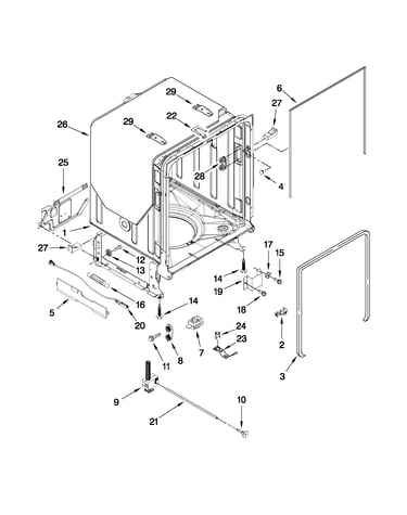 Tub and frame parts