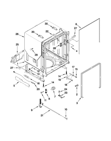 Tub and frame parts