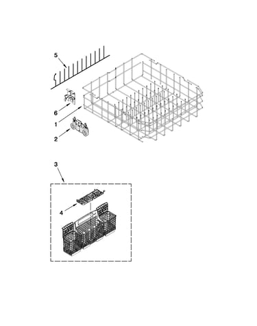 Lower rack parts