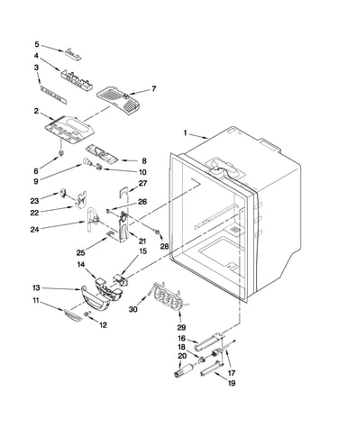 Refrigerator liner parts
