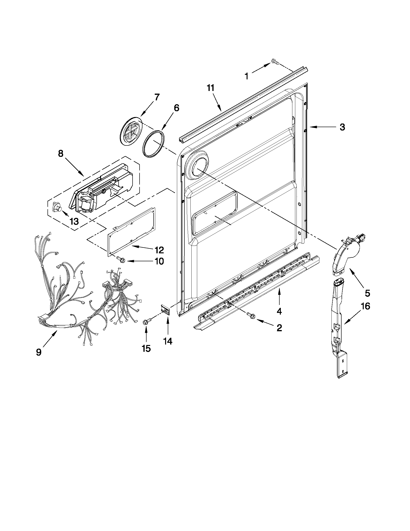 Inner door parts
