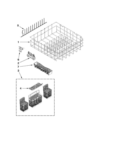 Lower rack parts