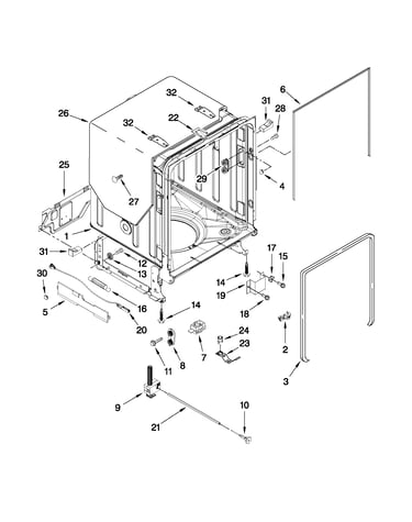 Tub and frame parts