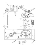 Pump, washarm and motor parts