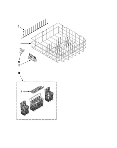 Lower rack parts