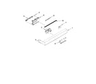 Kenmore 66514052K010 control panel and latch parts diagram