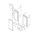 Kenmore 59672003014 refrigerator door parts diagram