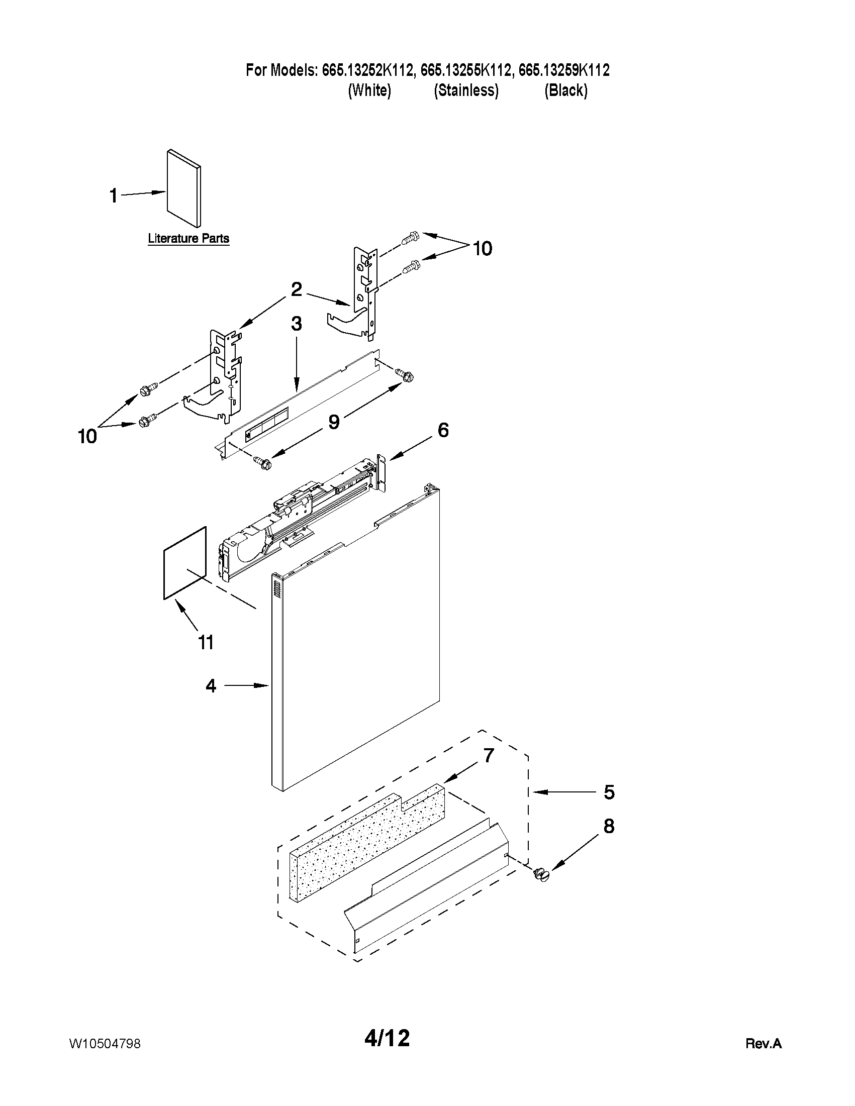 Door and panel parts