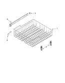 Upper rack and track parts