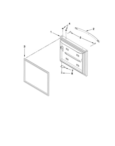 Freezer door parts