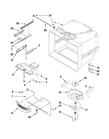 Freezer liner parts