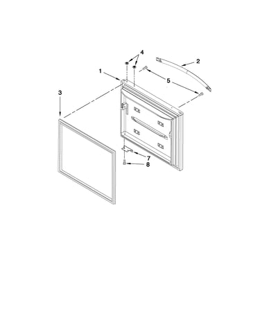 Freezer door parts