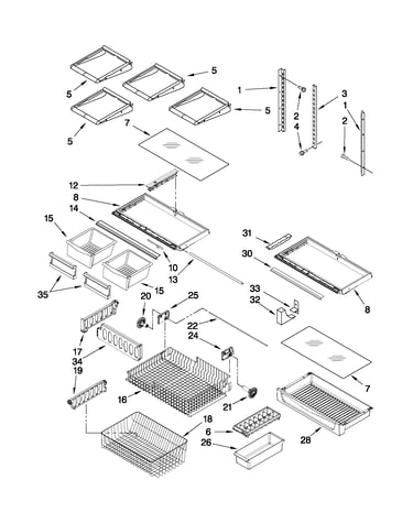 Shelf parts
