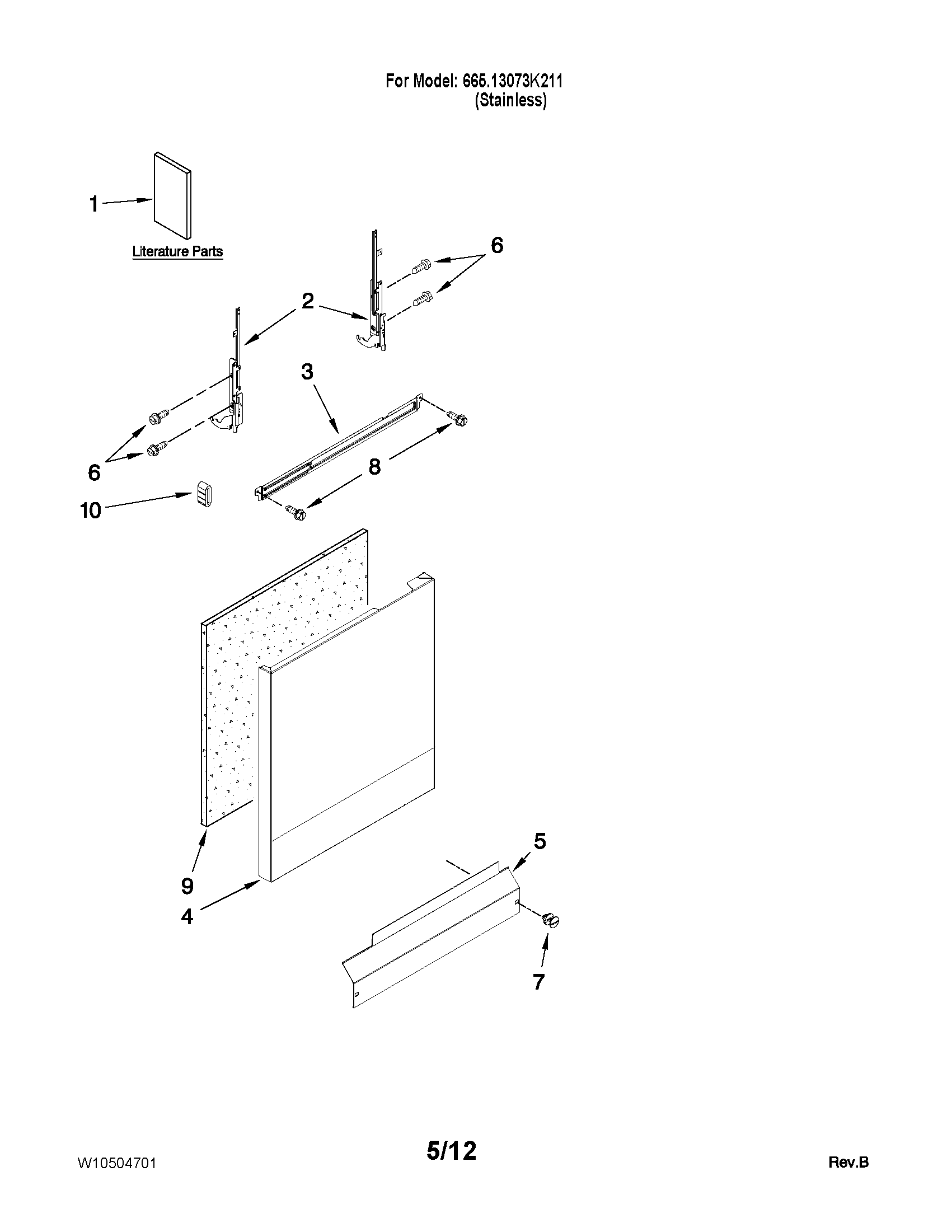 Door and panel parts