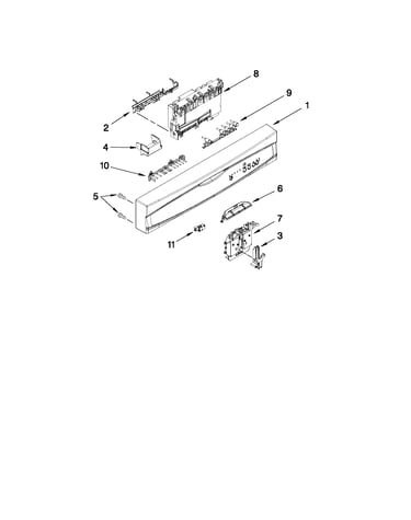 Control panel and latch parts