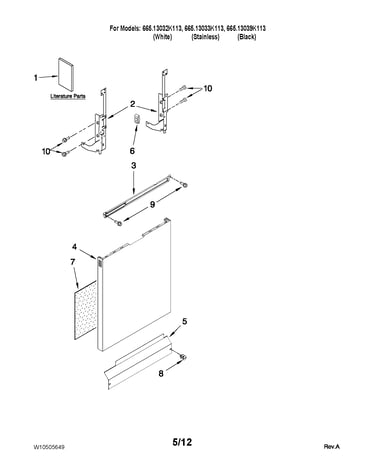Door and panel parts