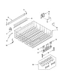 Upper rack and track parts