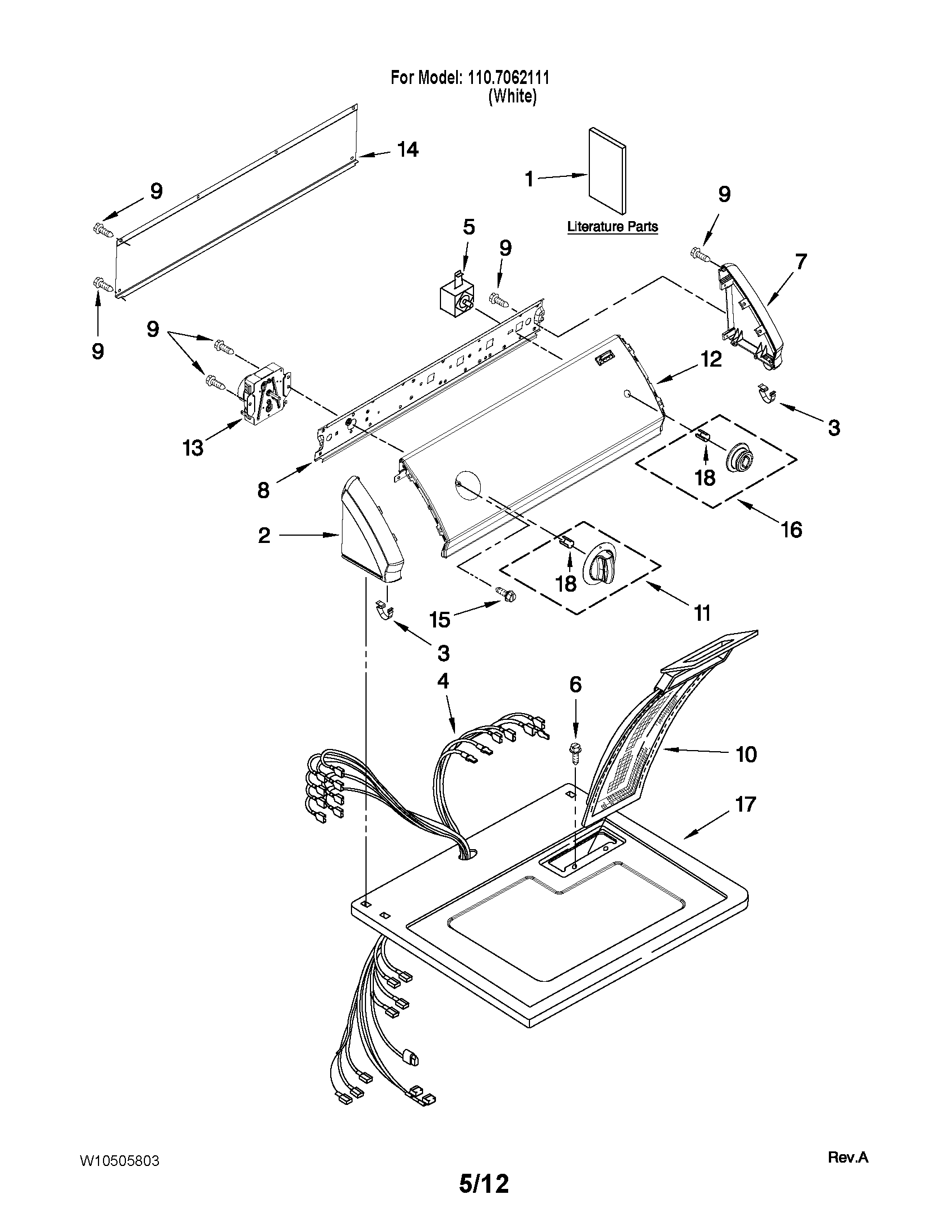 Top and console parts