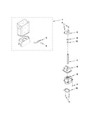 Motor and ice container parts
