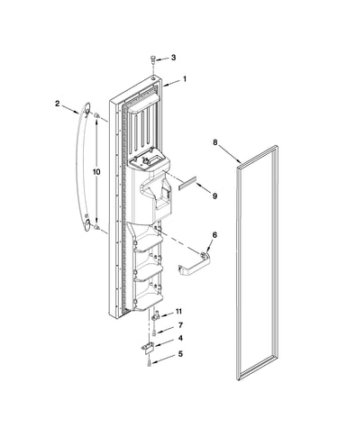 Freezer door parts