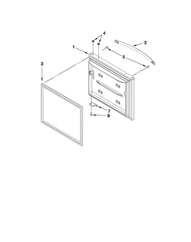 Freezer door parts