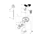 Kenmore 66513044K113 pump, washarm and motor parts diagram