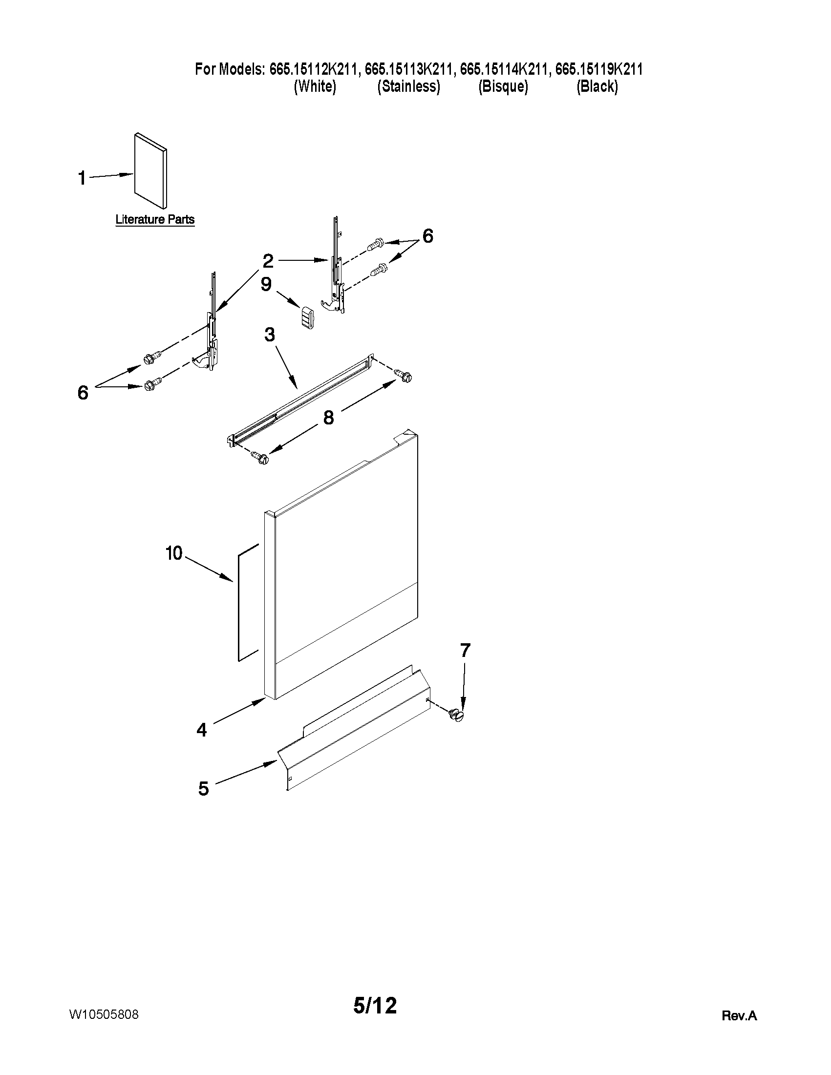 Door and panel parts