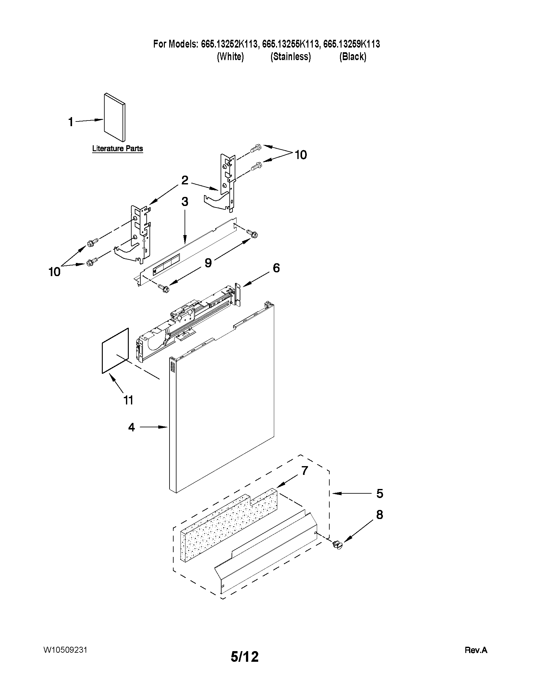 Door and panel parts