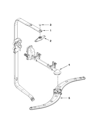 Upper wash and rinse parts