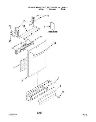 Door and panel parts