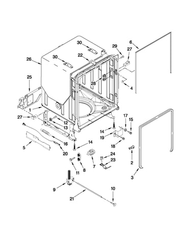 Tub and frame parts