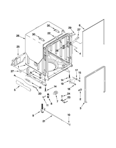 Tub and frame parts