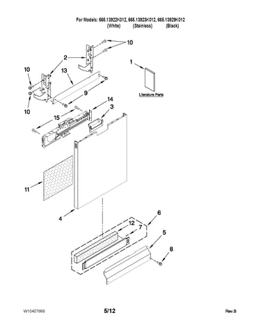 Door and panel parts