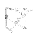 Upper wash and rinse parts