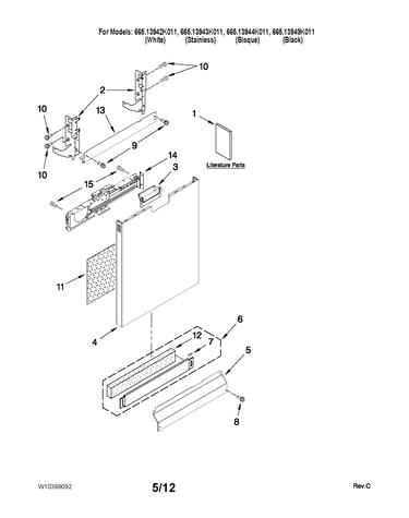 Door and panel parts