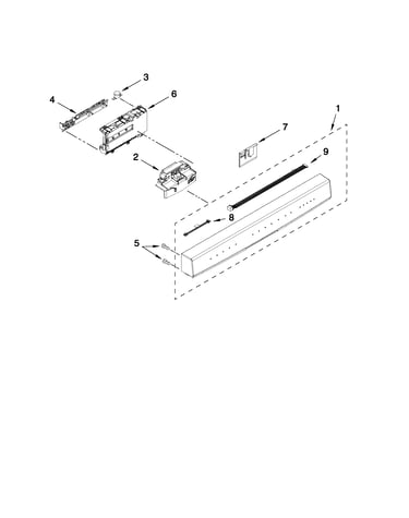 Control panel and latch parts