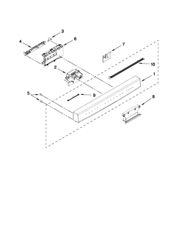 Control panel and latch parts