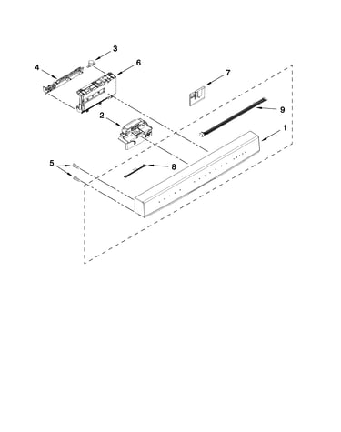 Control panel and latch parts
