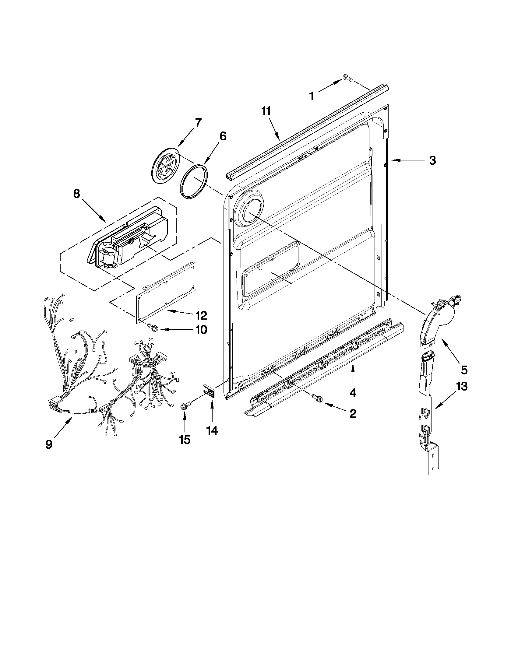 Inner door parts