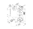 Kenmore Elite 66513972K012 pump, washarm and motor parts diagram