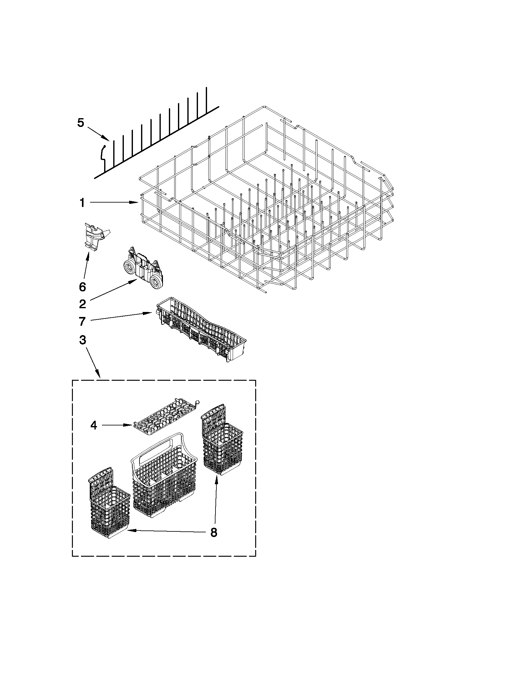 LOWER RACK PARTS