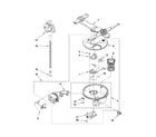Kenmore Elite 66513922K013 pump, washarm and motor parts diagram